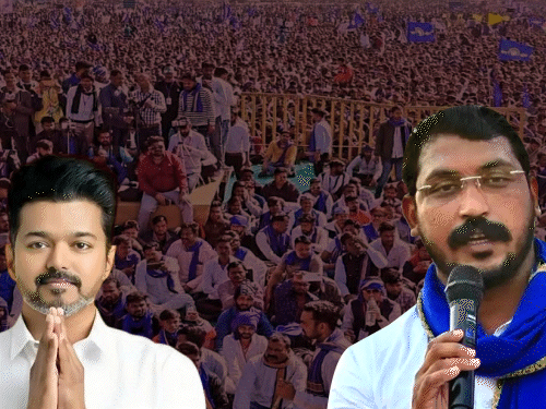 चंद्रशेखर का दावा-विजय की तरह सरकार बनाएंगे:जीत का फॉर्मूला समझने तमिलनाडु जाएंगे; UP में कार्यकर्ता घर-घर समर्थन मांगेंगे