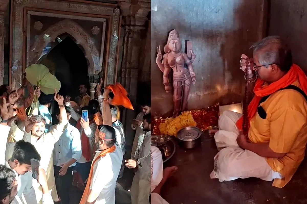 धार भोजशाला मंदिर में विराजित हुई मां वाग्देवी, आज दिनभर चलेगा हवन-पूजन