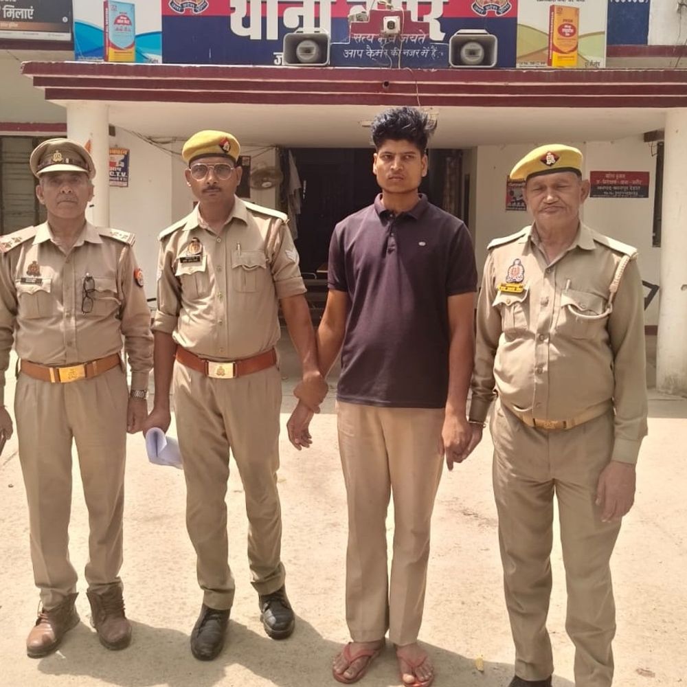 नाबालिग से दुष्कर्म का आरोपी 24 घंटे में गिरफ्तार:कानपुर देहात के बरौर में पुलिस ने आरोपी को पकड़ा