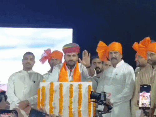 फरीदाबाद पहुंचे रविन्द्र भाटी और पूर्व सांसद ब्रज भूषण शरण:महाराणा प्रताप जयंती समारोह में लिया भाग, बोले- राम से लेकर अग्रेजों तक उनका इतिहास