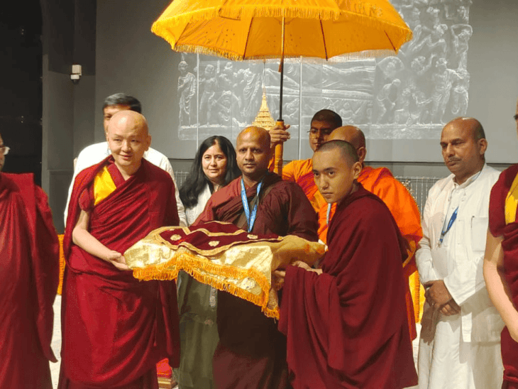 बुद्ध के प्रमुख शिष्यों की पवित्र अस्थियां मंगोलिया रवाना:पहली बार बिना बुद्ध अवशेषों के विदेश यात्रा पर भेजे गए सारिपुत्र-महामोग्गलान कलश