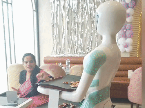 गोरखपुर की पहली ‘रोबो दीदी’ कैसे करती है काम:जानिए पूरा डिटेल, रेस्टोरेंट में गेस्ट को खाना सर्व करती, पूछती है-How Are You?