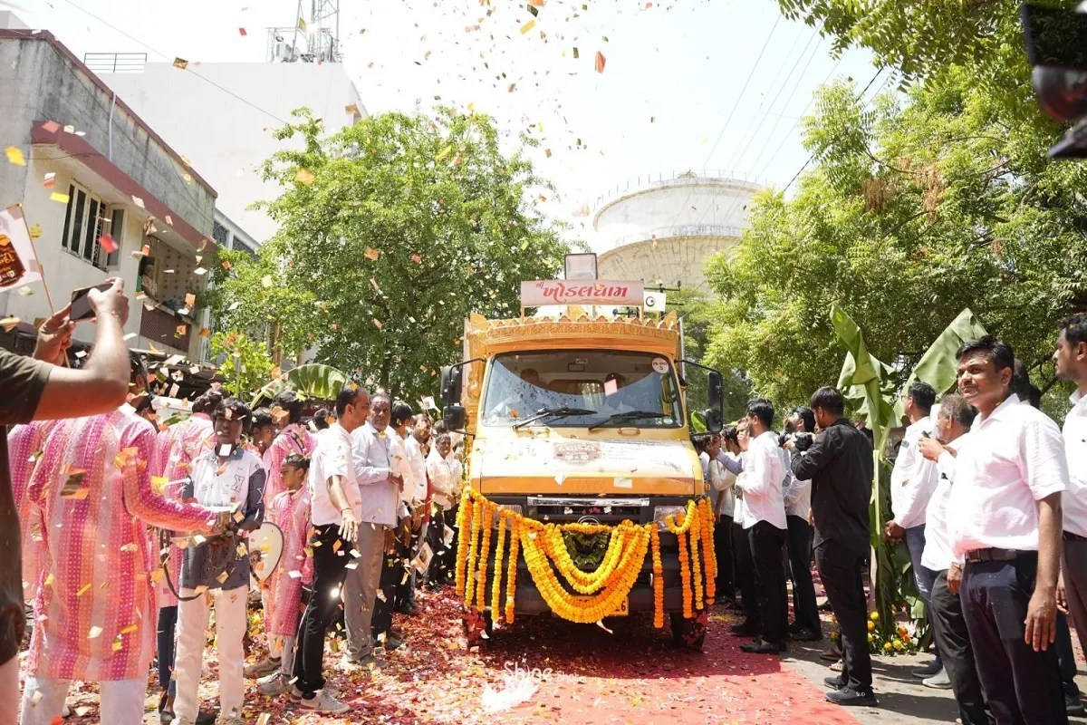 श्री खोडलधाम दशाब्दी महोत्सव 19 जनवरी से, आमंत्रण को मां खोडल के तीन रथ राजकोट से रवाना