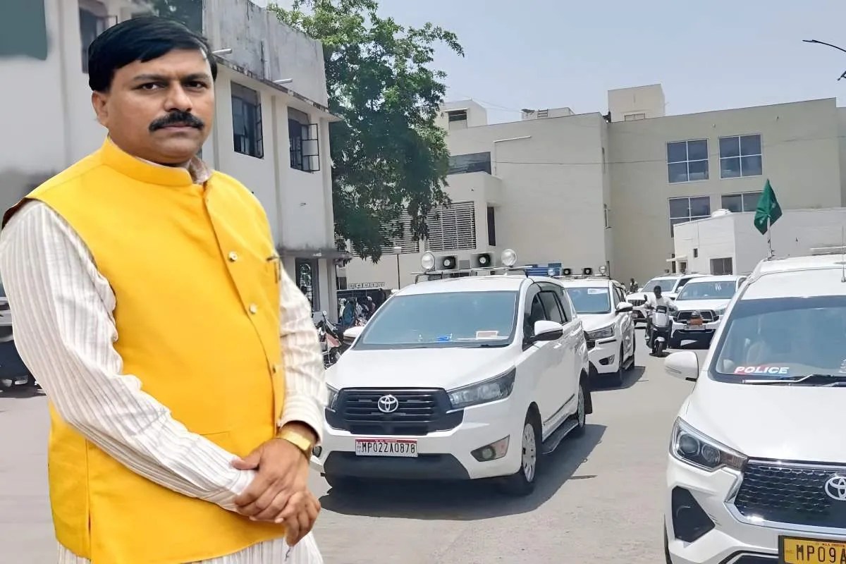 एमपी में 15 से ज्यादा गाड़ियों का काफिला लेकर पहुंचे मंत्री, बोले- ‘पेट्रोल-डीजल की बचत करो’