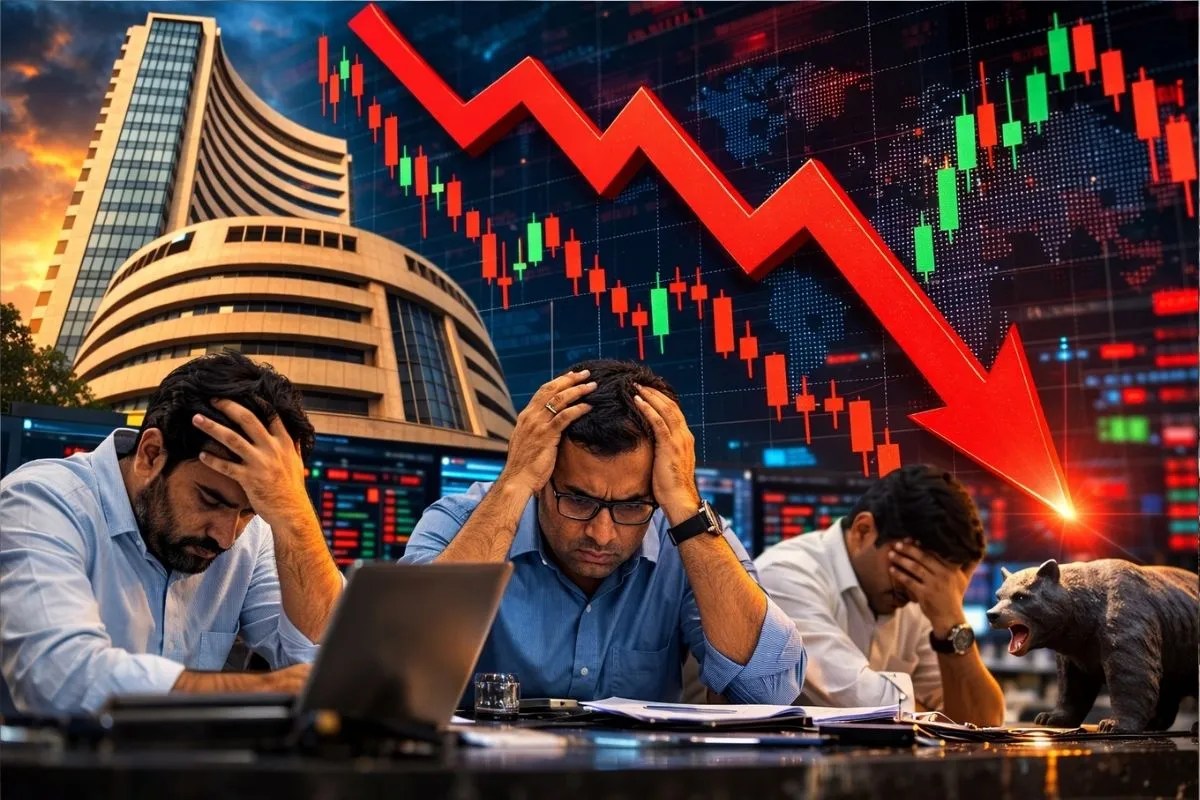 Share Market: सेंसेक्स में 600 अंकों की गिरावट, निफ्टी भी लुढ़का, इन शेयरों में दिख रही भारी बिकवाली