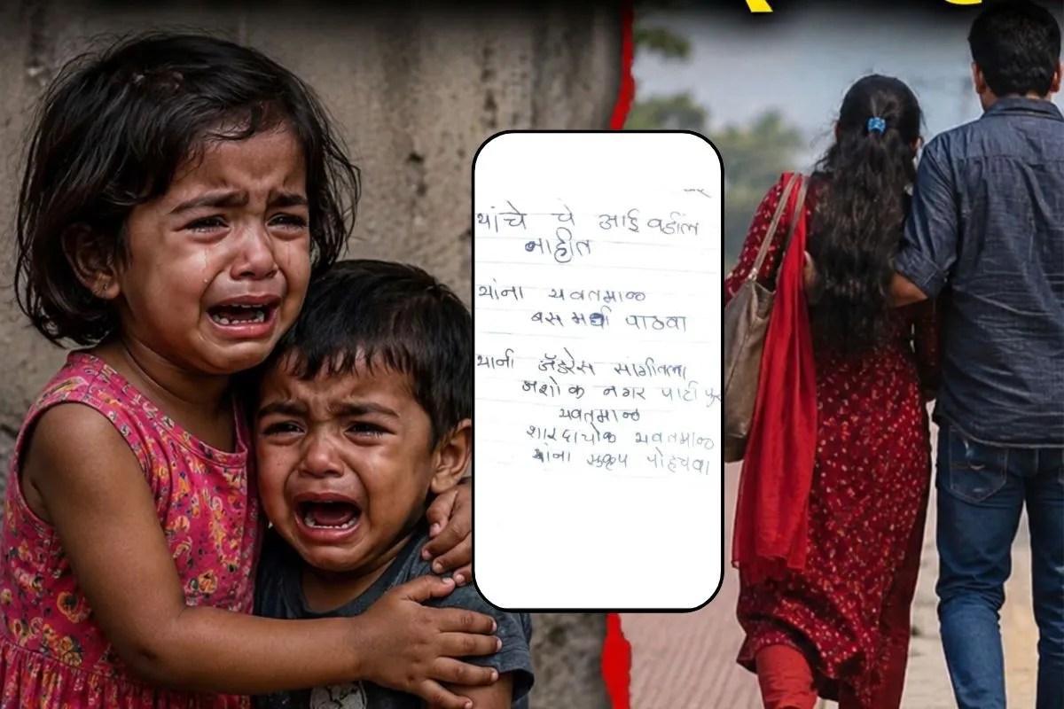 कलयुगी मां: प्रेमी संग भागने के लिए 2 मासूम बच्चों को बस में रोता छोड़ दिया, जेब में नोट रख लिखा- ‘हमारे माता-पिता नहीं हैं’