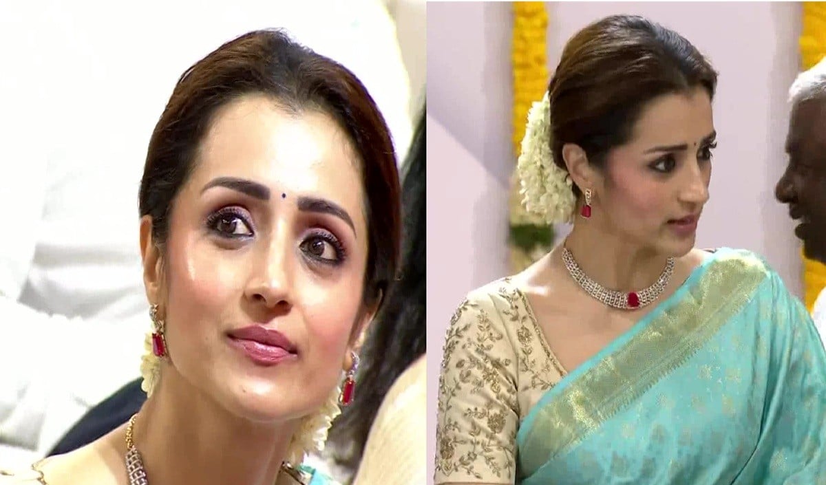 Thalapathy Vijay की Oath Ceremony में छाईं Trisha, CM बनते देख आंखों में आए आंसू