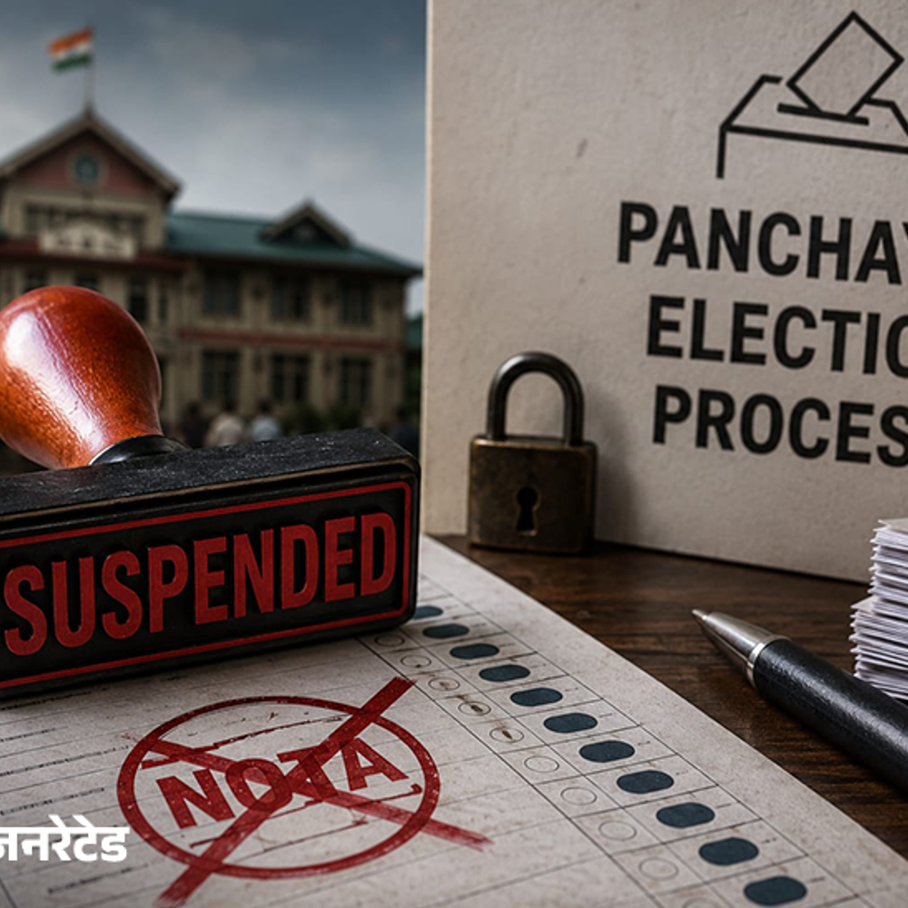 शिमला में पंचायत चुनाव ड्यूटी में कोताही, 4 अधिकारी सस्पेंड:एरो क्रॉस मार्क सील के साथ NOTA स्टाम्प रखी, DC ने शिकायत पर की कार्रवाई