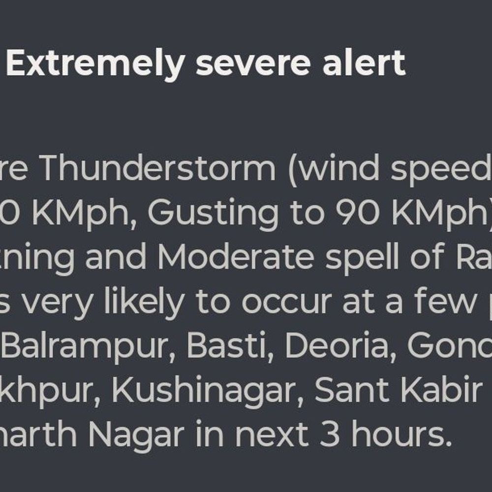 गोरखपुर में तेज हवा के साथ शुरू हुई बारिश:सायरन बजने से सभी अलर्ट हुए, 80-90km/hr की गति से चल सकती है हवाएं