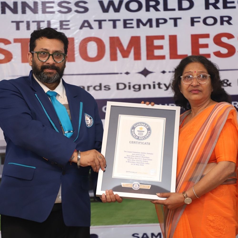 अपना घर को गिनीज वर्ल्ड ऑफ रिकॉर्ड में किया शामिल:आश्रम में 3295 महिलाएं रहती हैं, वर्ल्ड के सभी शेल्टर होम को पीछे छोड़ा