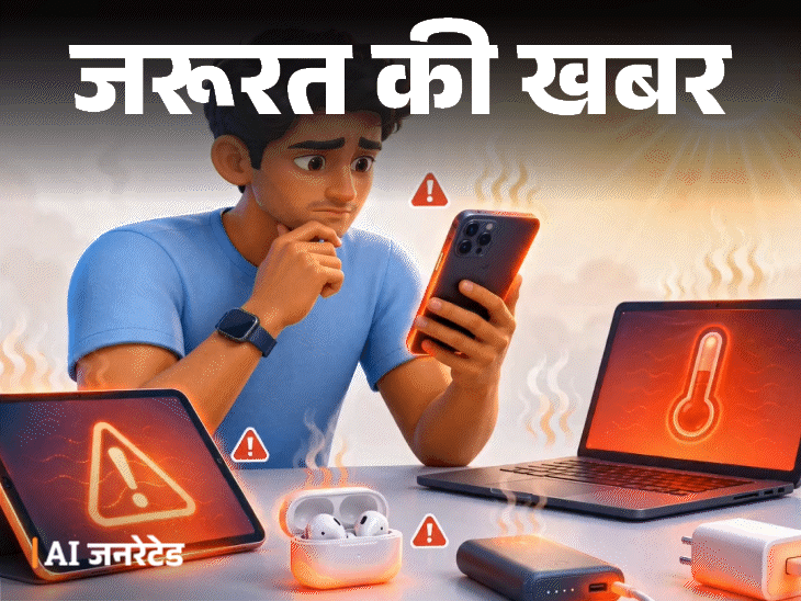 जरूरत की खबर- गर्मी में ओवरहीट हो सकते हैं गैजेट्स:ब्लास्ट का रिस्क, जानें डिवाइस को कैसे रखें कूल, फोन में ऑन करें ये सेटिंग