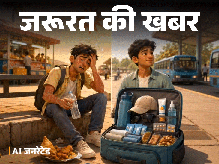 जरूरत की खबर- गर्मी में कर रहे ट्रिप प्लान:डिहाइड्रेशन, फूड पॉइजनिंग का रिस्क, न करें ये 11 गलतियां, साथ रखें सेफ्टी किट
