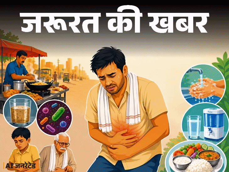 जरूरत की खबर- गर्मियों में बढ़ते डायरिया के केस:ये 12 लक्षण इग्नोर न करें, 8 चीजें बिल्कुल न खाएं, डॉक्टर से जानें बचाव के टिप्स
