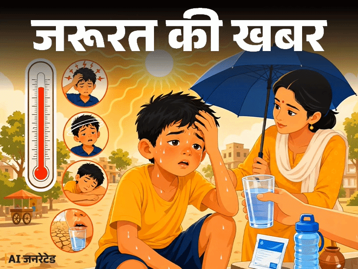 जरूरत की खबर- नौतपा में छोटे बच्चों को रखें सेफ:स्कूल भेजते हुए ध्यान रखें 7 बातें, आइसक्रीम की जगह पिलाएं ये हेल्दी ड्रिंक्स