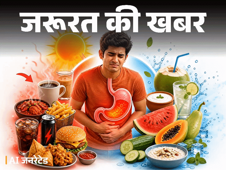 जरूरत की खबर- गर्मियों में खराब होता डाइजेशन:अपच, एसिडिटी की समस्या, ये 8 फूड अवॉइड करें, 15 चीजें पाचन को रखेंगी दुरुस्त