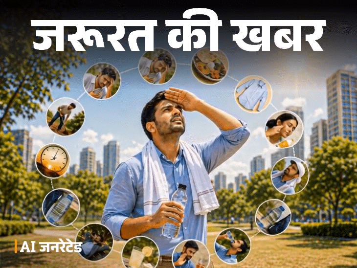 जरूरत की खबर- क्या आप आउटडोर वर्क करते हैं:हो सकते हैं ये 10 हेल्थ रिस्क, ऐसे करें हीटवेव से बचाव, खाली पेट धूप में न निकलें
