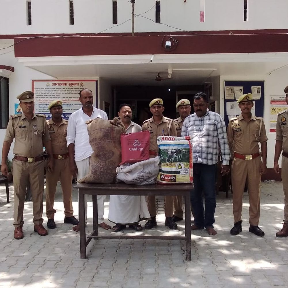 साढ़े 6 लाख कीमत की गांजे के साथ तीन गिरफ्तार:संगठित रूप से गिरोह बनाकर घटना को देते थे अंजाम