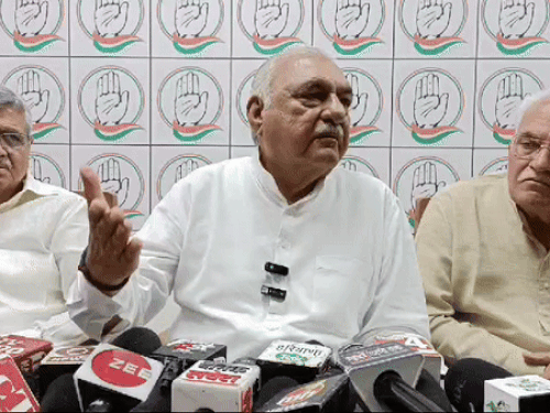 इनेलो MLA अर्जुन-DC विवाद पर भूपेंद्र हुड्‌डा का पलटवार:बोले-गाली देने से कोई प्रधानमंत्री नहीं बनता, जजपा की निंदा और मंत्री का पक्ष