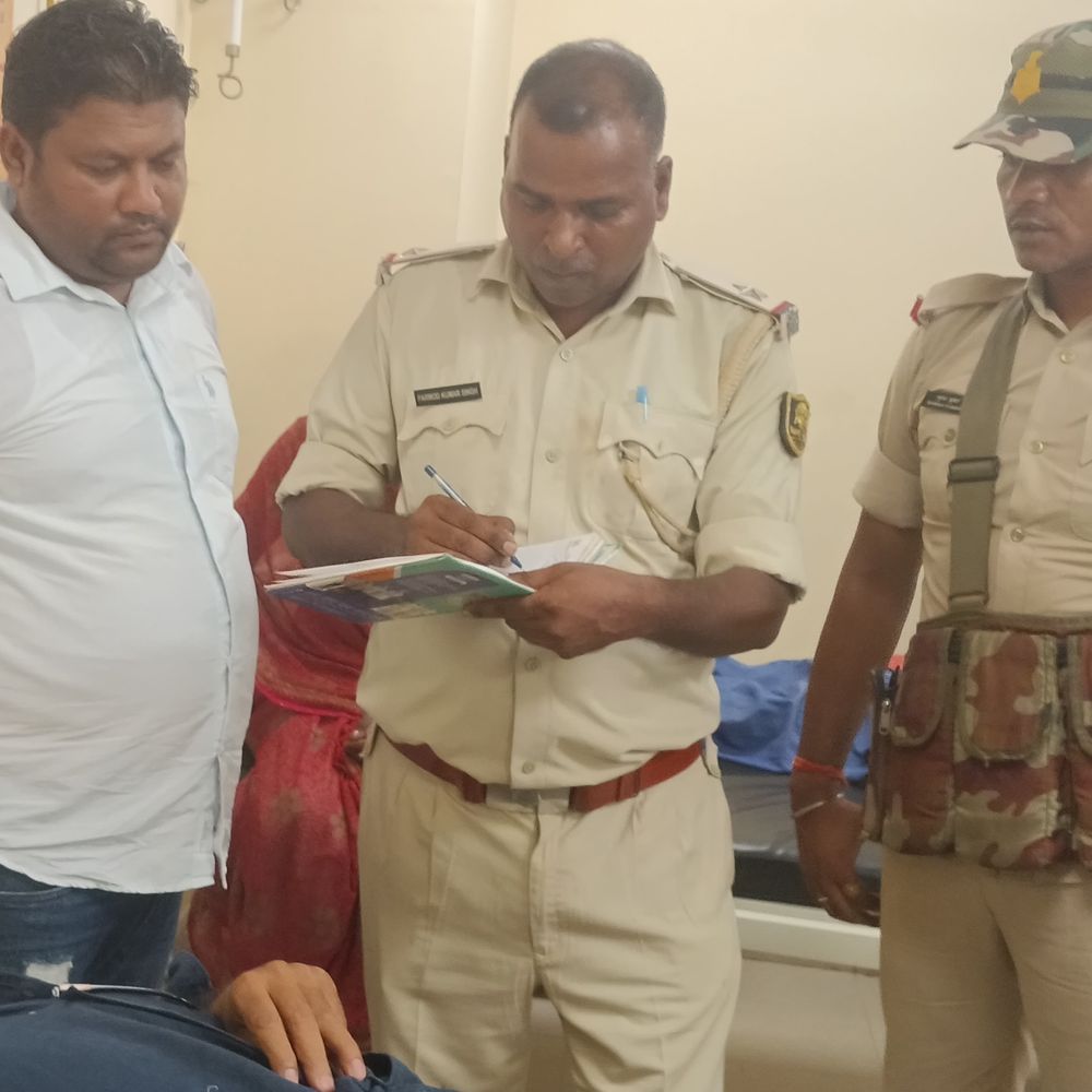 मधुबनी में युवक पर धारदार हथियार से हमला:CCTV में कैद हुई वीडियो, थाने से 100 मीटर दूर हुई घटना