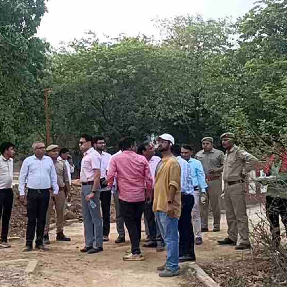 14 करोड़ की लागत से बन रहा संस्कृत दर्शन पार्क:जीडीए उपाध्यक्ष ने निरीक्षण कर समयबद्ध निर्माण के निर्देश दिए