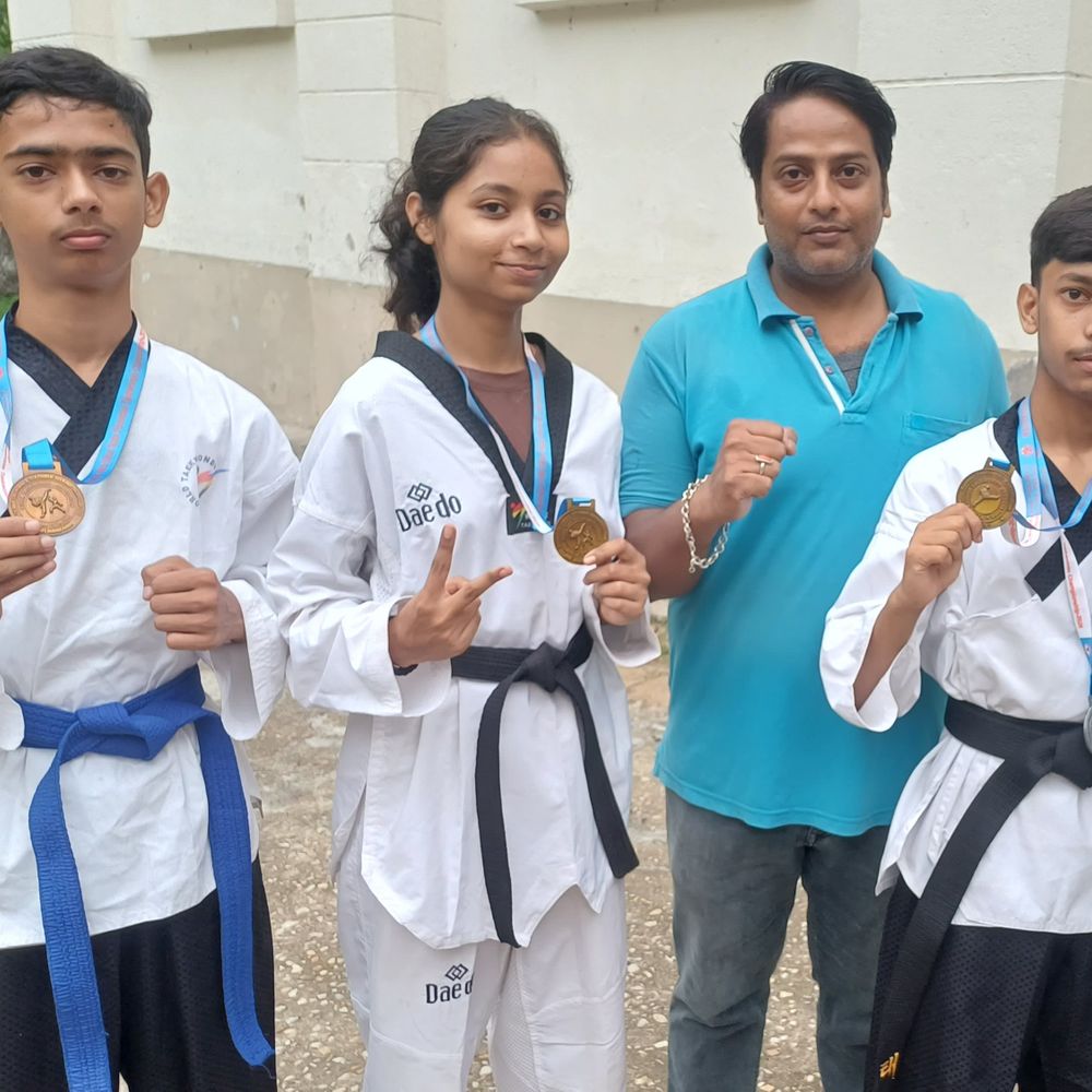 राज्य ताइक्वांडो प्रतियोगिता में मुंगेर का दम:6 स्वर्ण-3 रजत समेत 10 पदक जीते; खिलाड़ी राष्ट्रीय प्रतियोगिता के लिए चयनित
