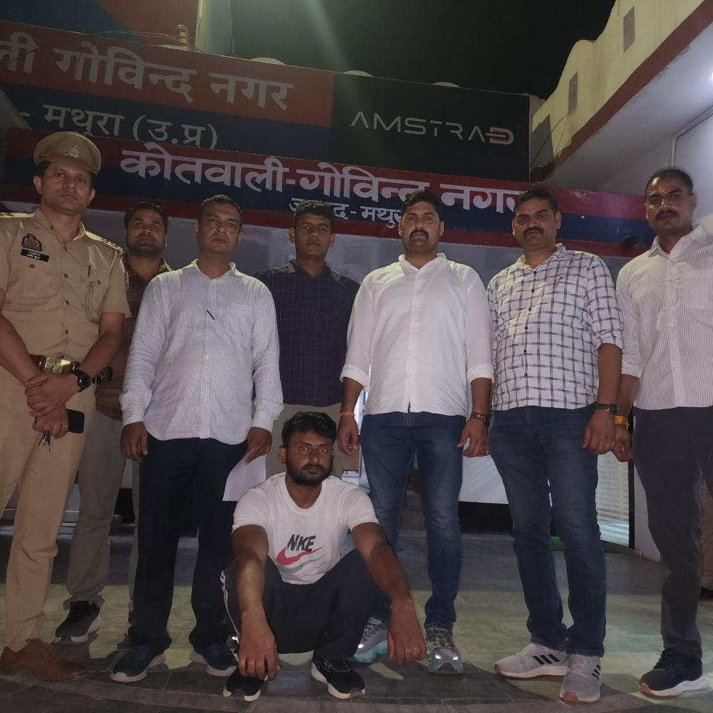STF ने 50 हजार के इनामी चोर को पकड़ा:गोविंद नगर चोरी कांड में वांटेड था, मथुरा में 1 साथी का एनकाउंटर हुआ था