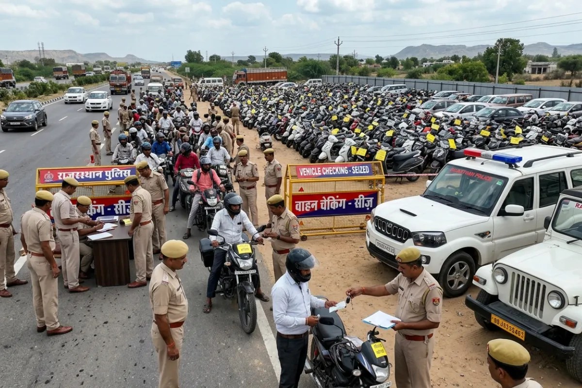 राजस्थान पुलिस की ‘ताबड़तोड़’ कार्रवाई, एक दिन में ही हज़ारों वाहन ‘ऑन-द-स्पॉट’ सीज़- लाइसेंस सस्पेंड, जानें बड़ी वजह