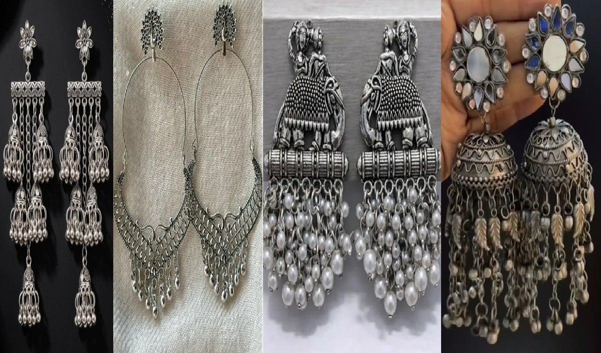 Fashion Trend में हैं ये Oxidized झुमके, घुंघरू डिजाइन से मिलेगा सबसे हटकर Ethnic Look