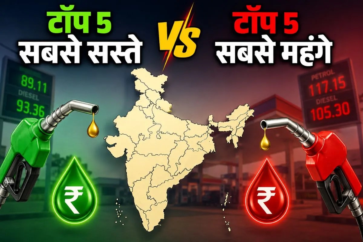 Petrol Price: 88.66 रुपये से 117.15 रुपये तक में मिल रहा भारत में पेट्रोल, कहां है सबसे कम और सबसे ज्यादा दाम?