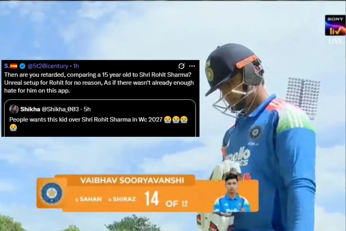 ‘इस बच्चे को चुना है Rohit Sharma की जगह’, सिर्फ 14 रन पर आउट हुए Vaibhav Sooryavanshi, सोशल मीडिया पर हो रहे जमकर ट्रोल