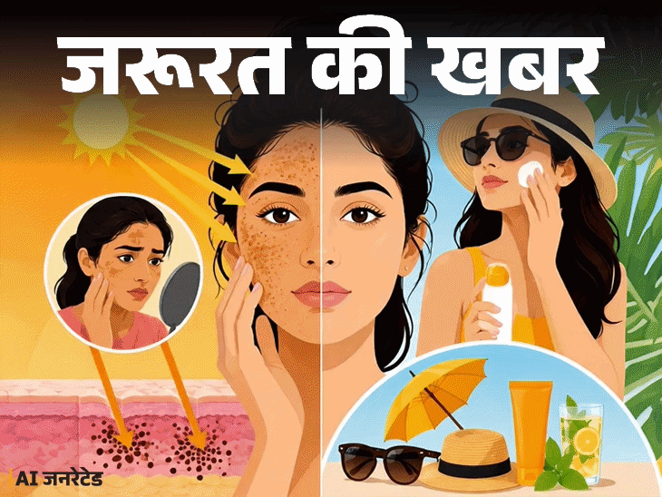 जरूरत की खबर- गर्मियों में बढ़ती सन टैनिंग:डर्मेटोलॉजिस्ट से जानें टैनिंग से बचाव के 10 टिप्स, टैनिंग दूर करने के घरेलू उपाय