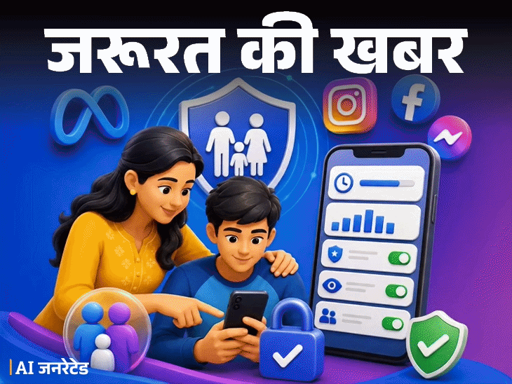 जरूरत की खबर- बच्चों के फेसबुक-इंस्टा पर रखें नजर:नए टूल से उनके मैसेज-चैट की निगरानी, जानें इसके सारे फीचर्स, कैसे करें एक्टिव