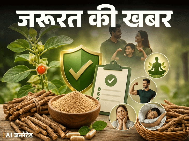 जरूरत की खबर- अश्वगंधा पर FSSAI की गाइडलाइन:आंख मूंदकर न खाएं, हेल्थ बेनिफिट्स और नुकसान दोनों समझें, खरीदने से पहले लेबल पढ़ें