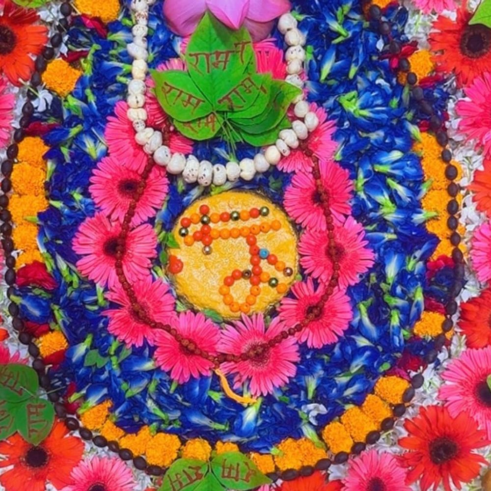 आनंदेश्वर मंदिर में महादेव का दिव्य श्रृंगार:गेंदे, अपराजिता, कमल के फूलों से सजा दरबार, पीतांबर वस्त्र धारण किए