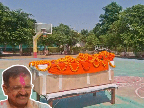 पेट में दर्द के बाद पुलिस इंस्पेक्टर की मौत:1 महीने पहले ही ट्रांसफर हुआ था, राजकीय सम्मान के साथ विदाई दी गई