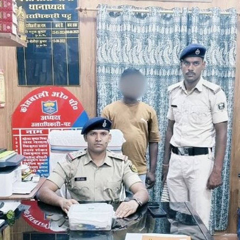 दरभंगा- लोडेड पिस्टल और गोली के साथ युवक गिरफ्तार:रंगदारी वसूलने जा रहा था, 2 साथी मौके से फरार; क्रिमिनल रिकॉर्ड खंगाल रही पुलिस