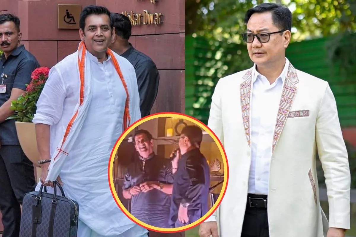 रवि किशन के लिए किरेन रिजिजू ने गाया गाना, इंटरनेट पर वीडियो आते ही छाया