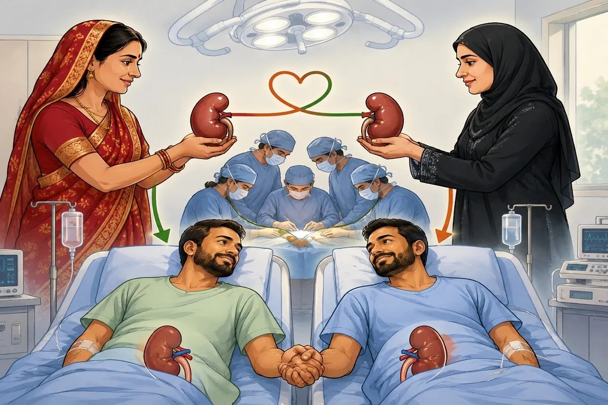 जब धर्म से बड़ा हुआ इंसानियत का रिश्ता, एक-दूसरे के अपनों को दी किडनी