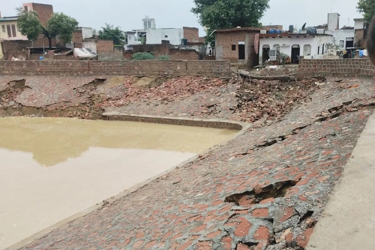 Dholpur: करोड़ों का सौंदर्यीकरण कार्य नहीं झेल सका पहली बारिश