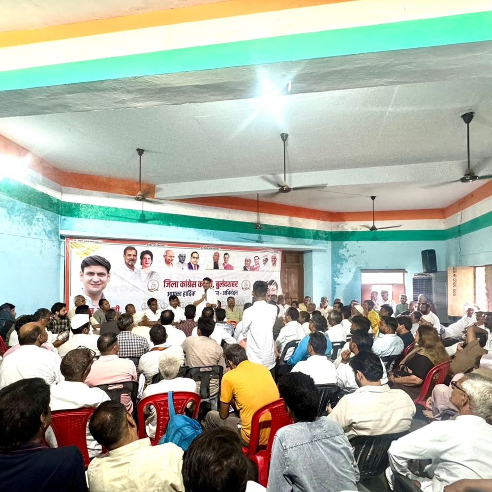 कांग्रेस राष्ट्रीय सचिव संजीव आर्य बुलंदशहर पहुंचे:बोले- यूपी में गुंडाराज, भ्रष्टाचार से जनता परेशान है