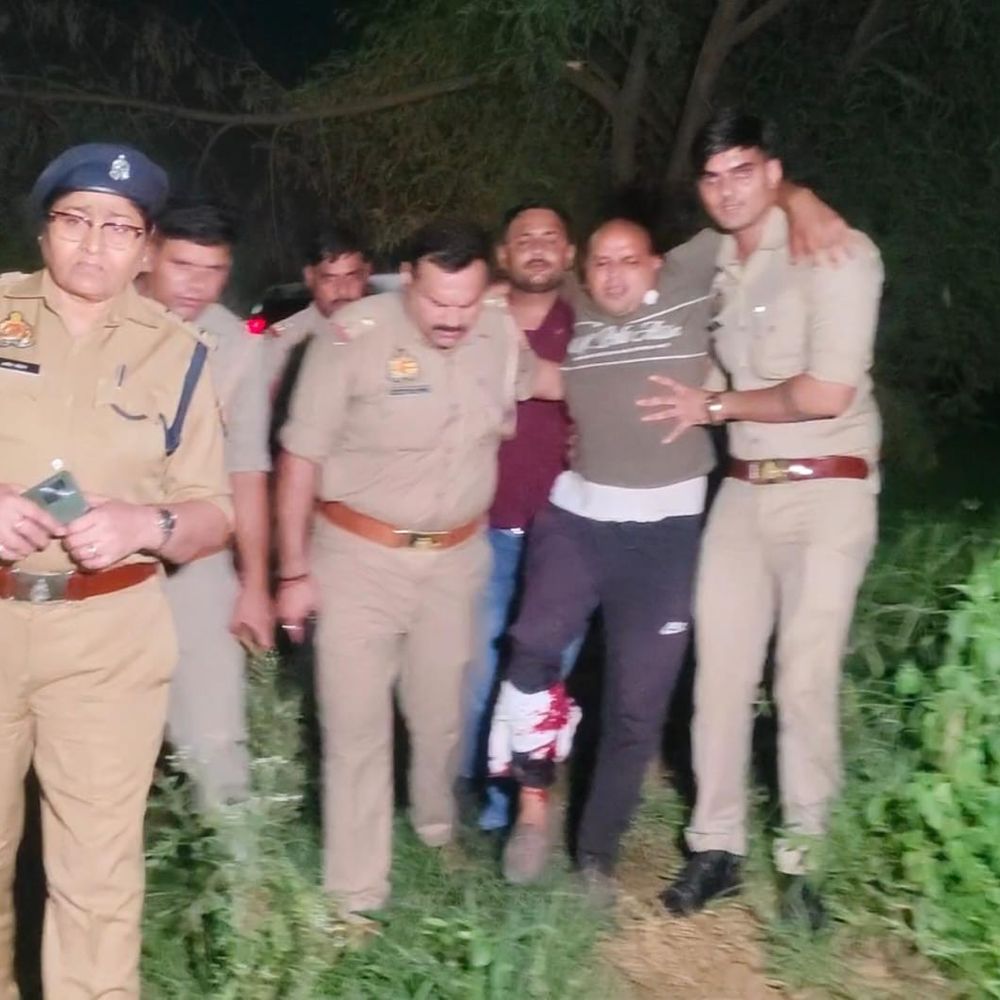 गौरव त्यागी हत्याकांड में 3 मुख्य आरोपी गिरफ्तार:कचहरी में सरेंडर की फिराक में थे अमित-कुलदीप; प्रदीप मुठभेड़ में पैर में गोली लगने के बाद पकड़ा गया