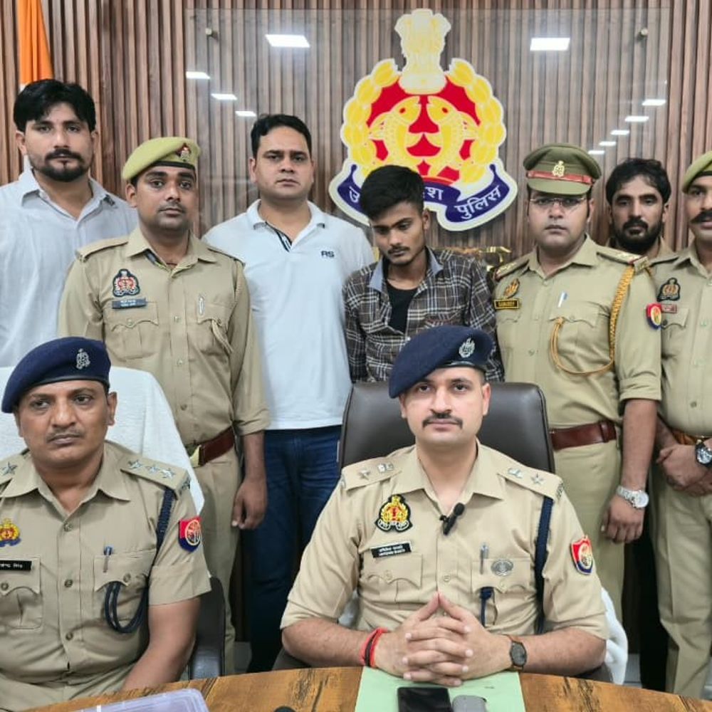 औरैया में चैन स्नैचिंग गैंग का खुलासा:एक आरोपी गिरफ्तार, तमंचा-कारतूस और बिना नंबर की बाइक मिली