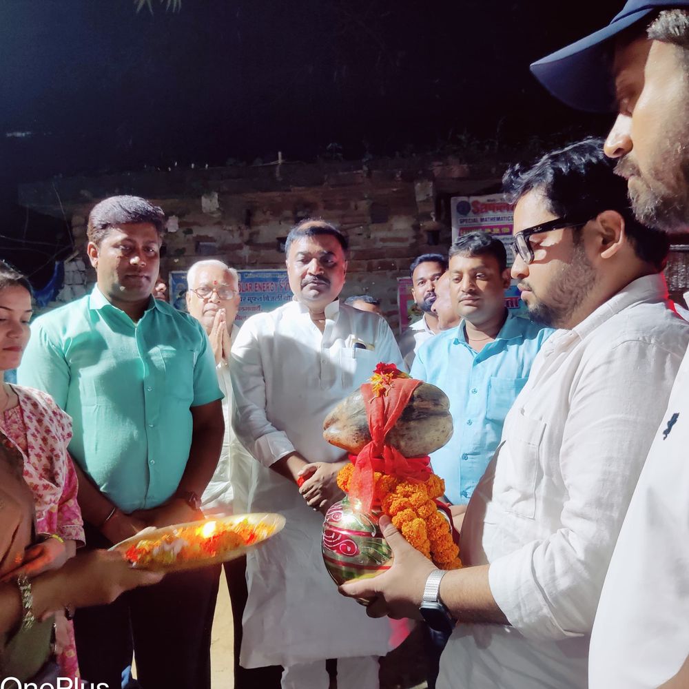 गुरु रविदास जन्मस्थली की पवित्र मिट्टी नवादा पहुंची:साहेब कोठी मंदिर में हुआ भव्य स्वागत