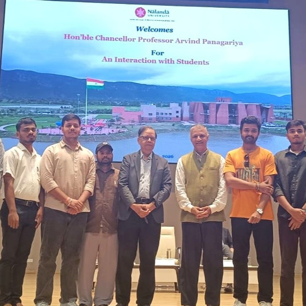 नालंदा विश्वविद्यालय में ‘शोध विहार’ का शुभारंभ:एक ही छत के नीचे 6 रिसर्च सेंटर; संवाद सत्र में छात्रों ने चांसलर से पूछे सवाल