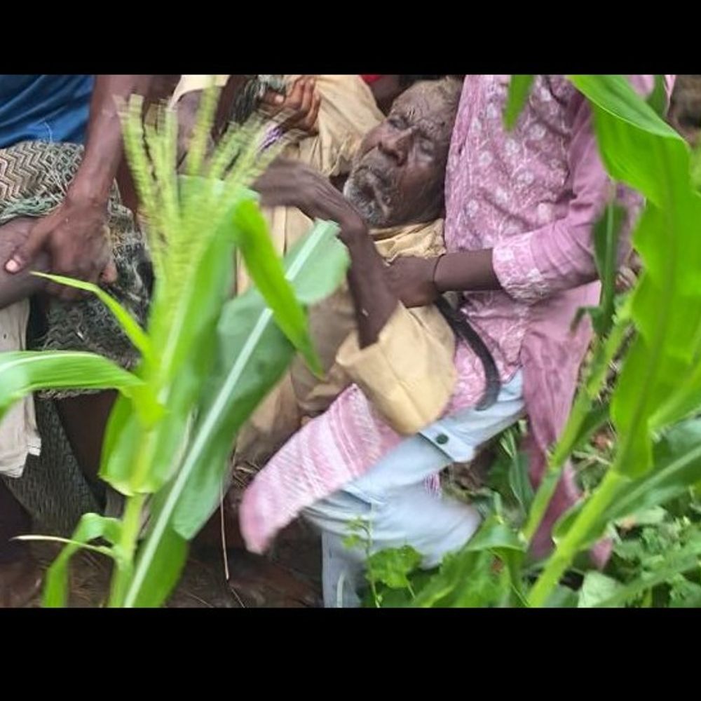 मटुआ गांव में बारिश के दौरान खपरैल मकान ढहा:घर के अंदर सो रहे बुजुर्ग मलबे में दबे, ग्रामीणों ने बचाया