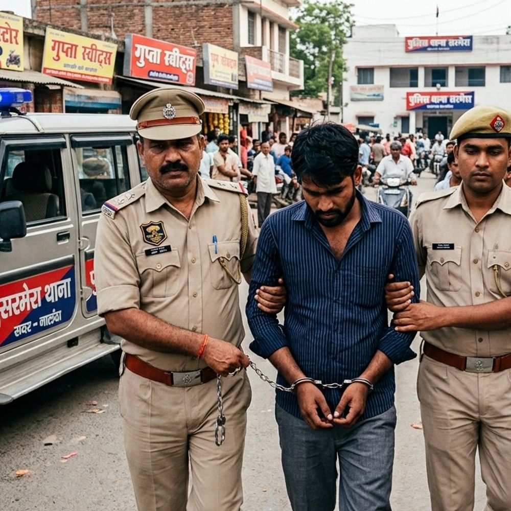 शादीशुदा युवक ने नाबालिग की मांग में जबरन भरा सिंदूर:बाबा धाम का प्रसाद खिलाने के बहाने बाजार बुलाया था, आरोपी गिरफ्तार