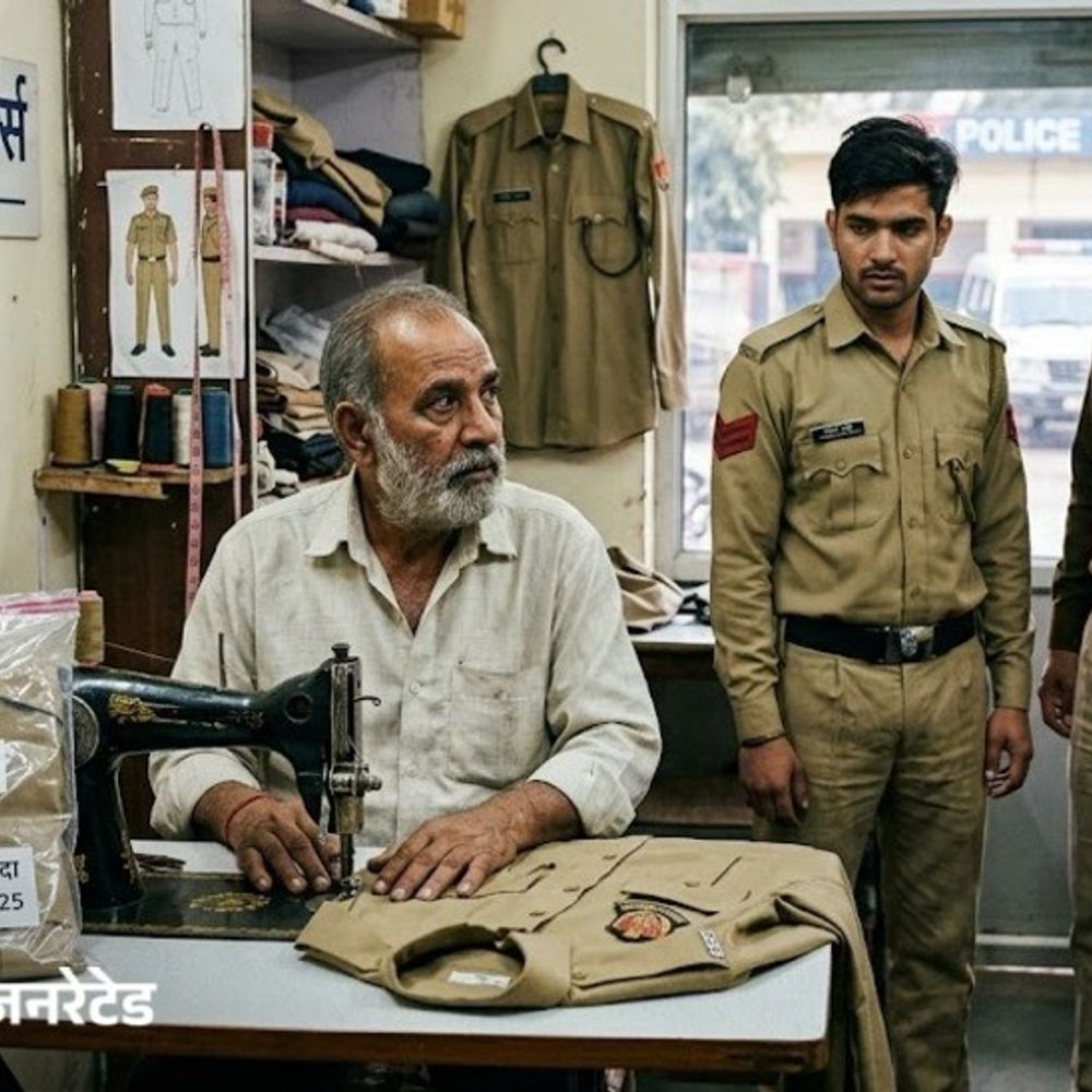 अंबाला में पुलिस ड्रेस सिलने वाले दर्जी को फंसाया:होमगार्ड ने महिला के नाम से दी शिकायत; वीडियो वायरल करने की धमकी, केस दर्ज