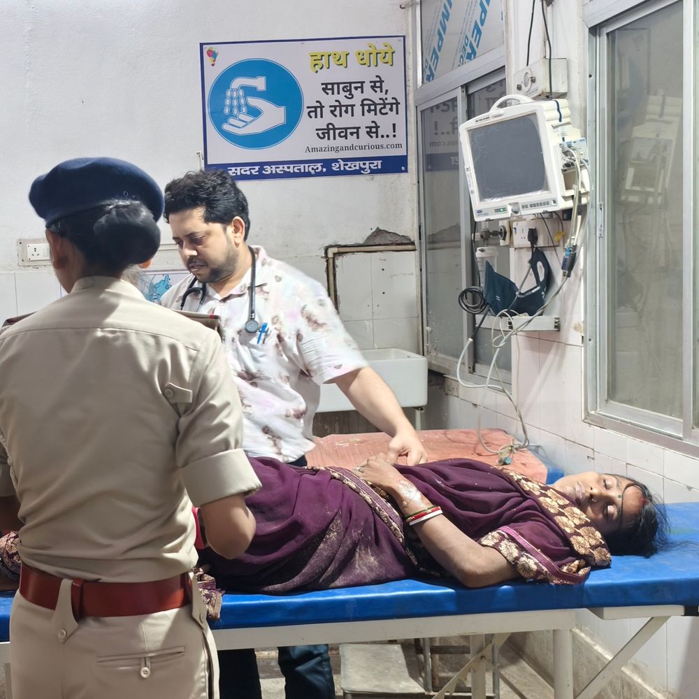 शेखपुरा में महिला ने की जहर पीकर सुसाइड की कोशिश:कलेक्ट्रेट के सामने मिली अचेत, प्रेमी ने साथ रखने से किया था इनकार