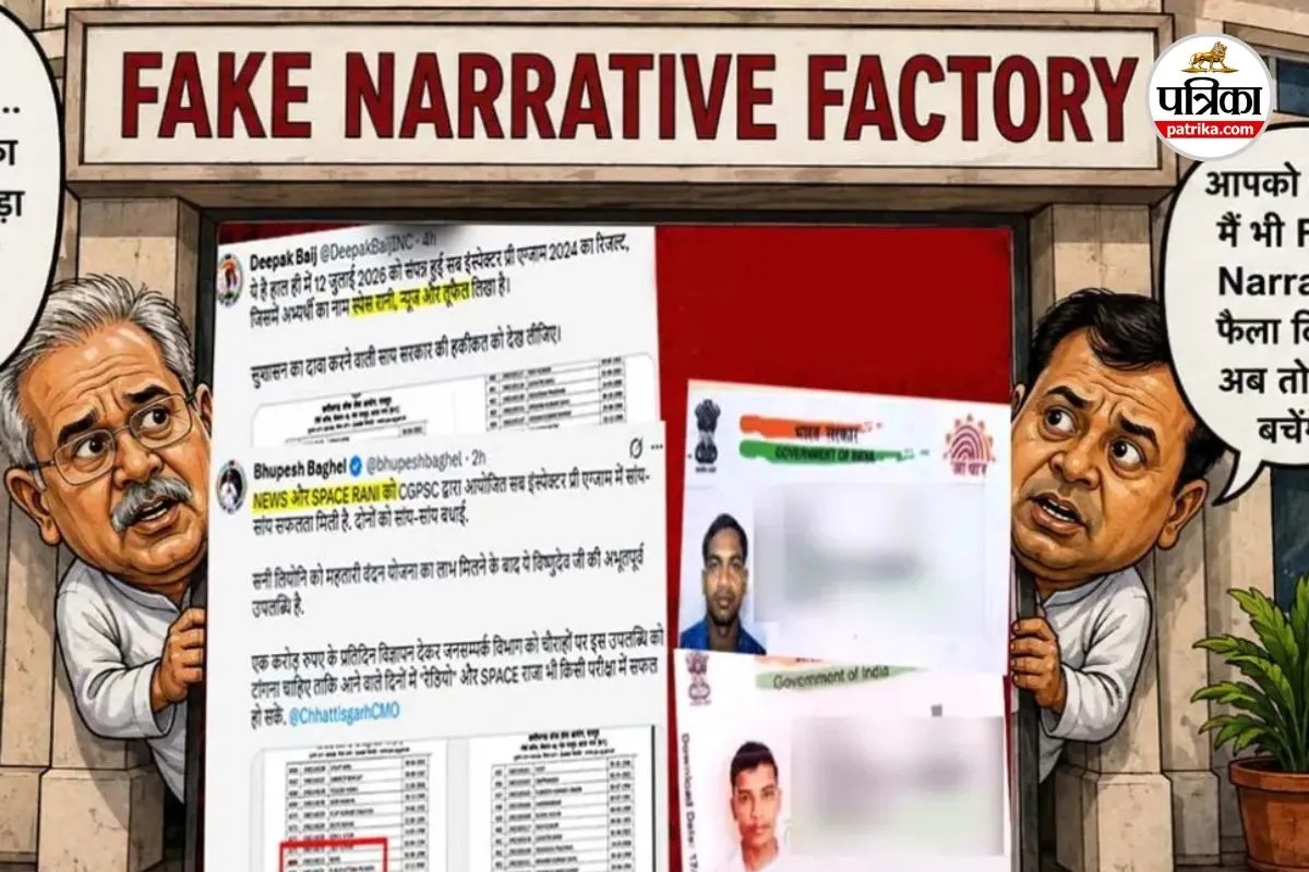 CGPSC Result Controversy: CGPSC रिजल्ट विवाद पर BJP का पलटवार, कार्टून पोस्टर जारी कर कांग्रेस को घेरा