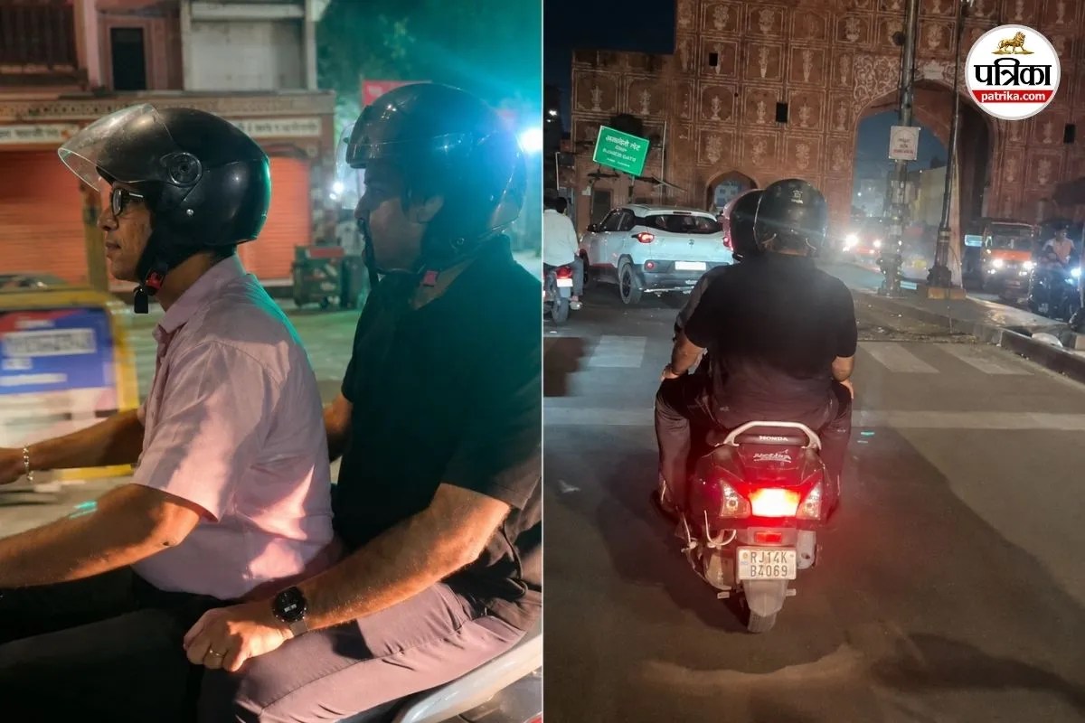 देर रात कार छोड़ स्कूटी पर निकले जयपुर कलक्टर संदेश नायक, शहर में किया ‘औचक निरीक्षण’, देखें वीडियो